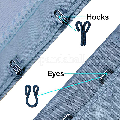 GORGECRAFT 48 Sets Large Covered Sewing Hooks and Eye Closure Fasteners  Hook and Eye Latch for Fur Coat Jacket Cape Stole Bracelet Jewelry Books  DIY