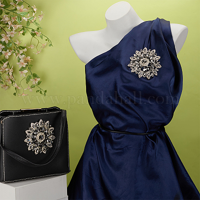 2 шт. кабошоны из сплава стеклянных стразов FIND-FG0004-83S-1