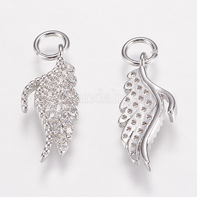 Латунные микро проложить кубического циркония подвески ZIRC-E146-13P-1