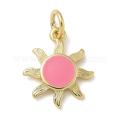 Подвески из латуни с покрытием из эмали KK-K392-50G-01-1