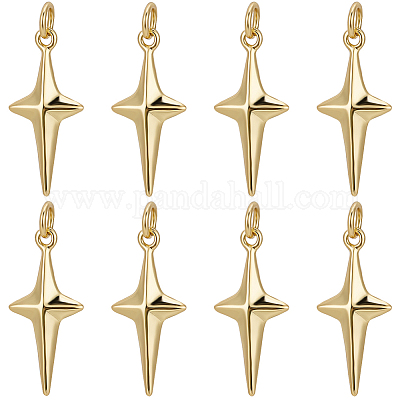 10шт латунные подвески ZIRC-BBC0002-29-1