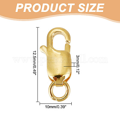 8 шт. 925 серебряные застежки-когти-омары STER-GO0001-01-1