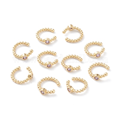 Серьги-манжеты из циркония EJEW-H109-01I-G-1