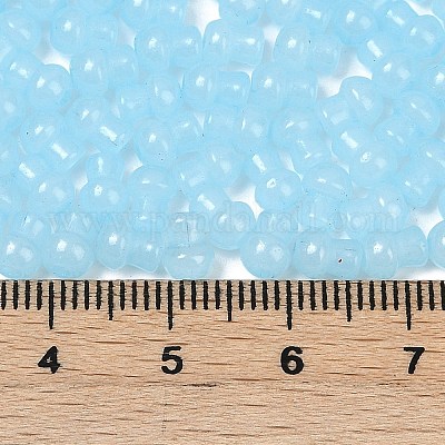 Стеклянные бусины прозрачных цветов SEED-R001-01P-1