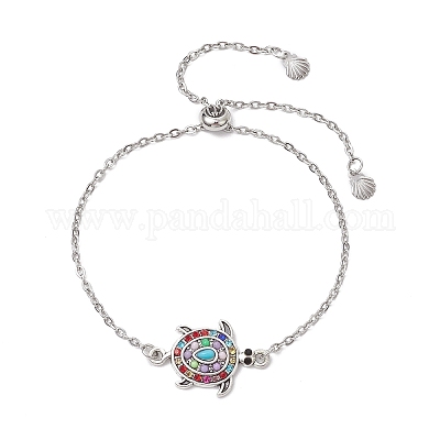 Браслеты с подвесками и морскими черепахами BJEW-JB11702-02-1