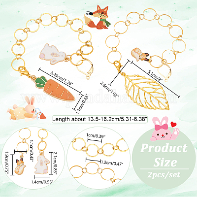 Латунные вязальные цепочки для счетчика рядов HJEW-NB00125-1