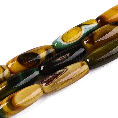 Нити бусин из натурального агата G-T138-230G-1