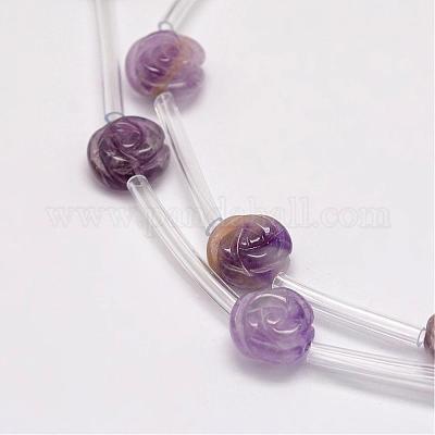 Perle sparse di ametista naturale&nbsp;G-O156-B-14-1