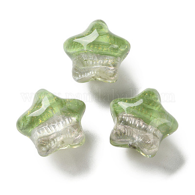 Прозрачные акриловые бусины с градиентным цветом TACR-P012-01B-04-1