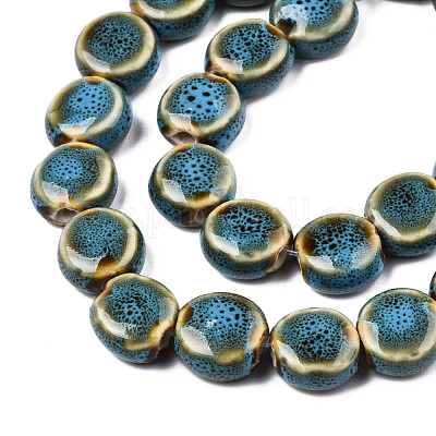 Бусины из фарфора и керамики ручной работы PORC-Q265-008E-1