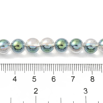 Прозрачные стеклянные бусины гальваническим пряди GLAA-T032-T8mm-C05-1