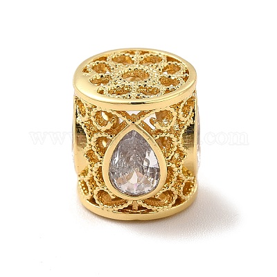 Стойки обшивки латунь кубического циркония бусы KK-G458-13G-1