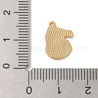 Рождественские латунные эмалевые подвески KK-P278-01B-G-1