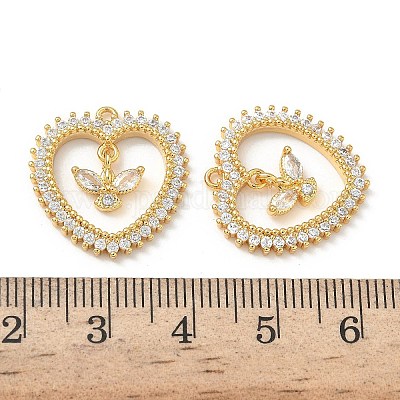 Латунные микро проложить кубического циркония подвески KK-Z136-36G-1