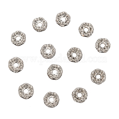 Латунные бусины-разделители из хрусталя класса А RB-A006-6MM-N-1