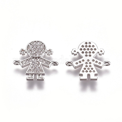 Соединители из латуни с микрочастицами и кубическим цирконием&nbsp;ZIRC-K081-61P-1