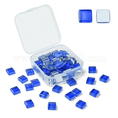 60шт прозрачные стеклянные кабошоны GLAA-YW0003-65-35-1