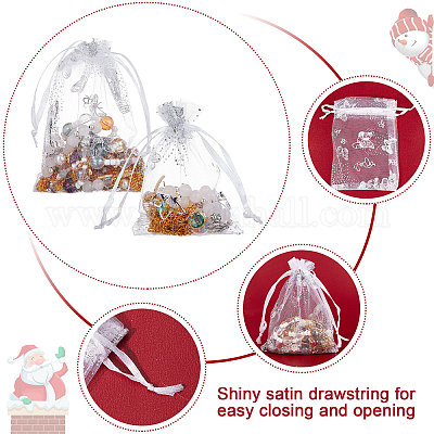 100Pcs Mini Thank You Plastic Gift Bags Wedding Candy Bags