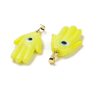 Подвески лэмпворк ручной работы LAMP-P057-02G-05-1