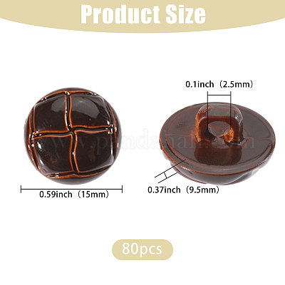 Пластиковые кнопки 1-отверстие BUTT-CA0001-34C-1