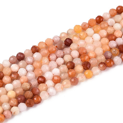 Нити натуральных золотых шелковых нефритовых бусин G-T143-07-1