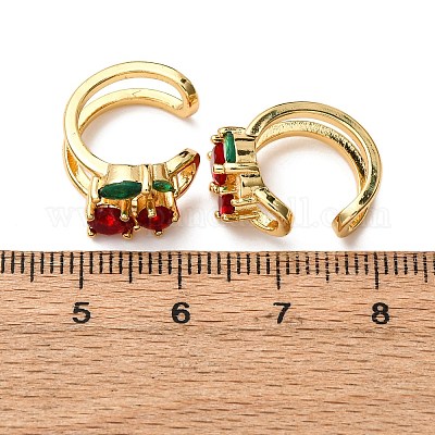 Серьги-манжеты из циркония EJEW-D328-06G-03-1