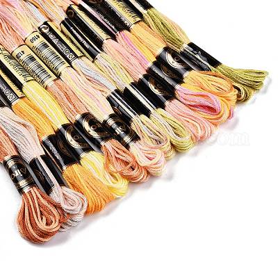 6-слойная полиэфирная нить для вышивания OCOR-FZ0001-01O-1