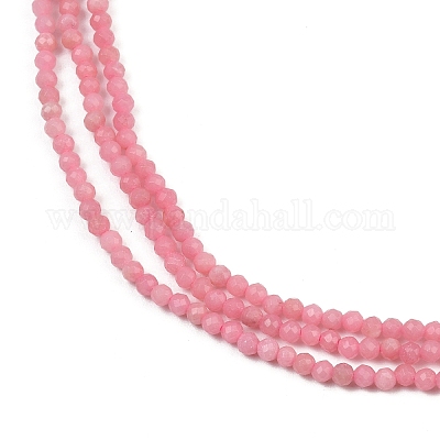 Натуральный розовый опал бусы пряди G-F806-A01-2mm-1