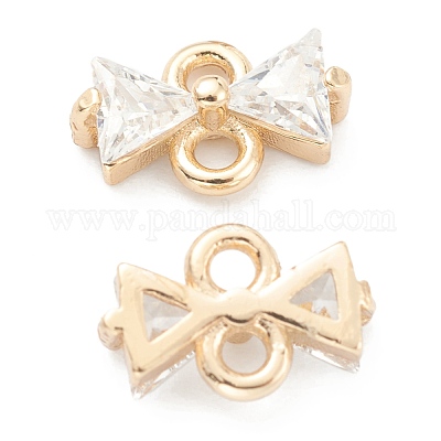 Латунные прозрачные соединители с кубическим цирконием ZIRC-O042-05G-1