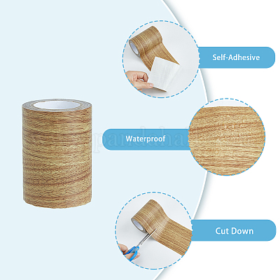 Клейкая лента из полиэтилена с имитацией древесины AJEW-WH0270-222I-1