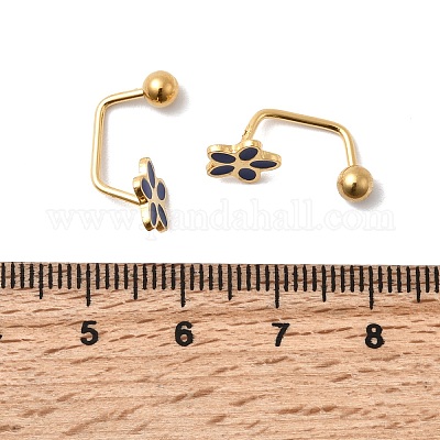 Серьги-гвоздики из нержавеющей стали 304 EJEW-F396-05E-G-1