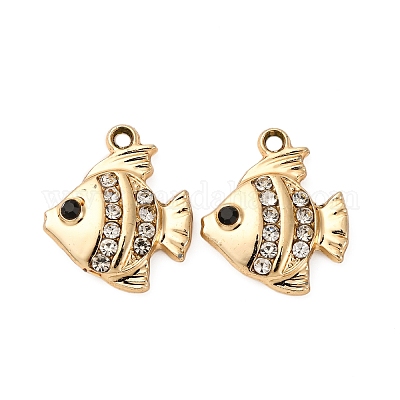 Подвески из сплава и страза&nbsp;LS-PALLOY-S052-05G-1