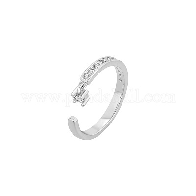 Латунные микропаве кубические цирконии манжеты открытые кольца для женщин FS-WG471DC-06-1