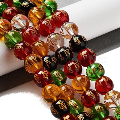 Прозрачная краска для запекания стеклянные бусины нити GLAA-G114-01C-1