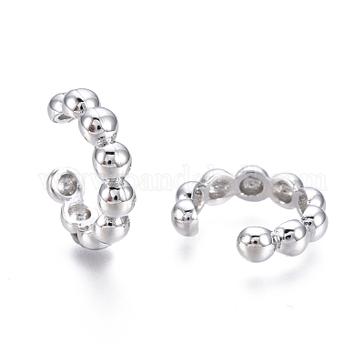 Серьги-манжеты из латуни EJEW-I249-09P-1