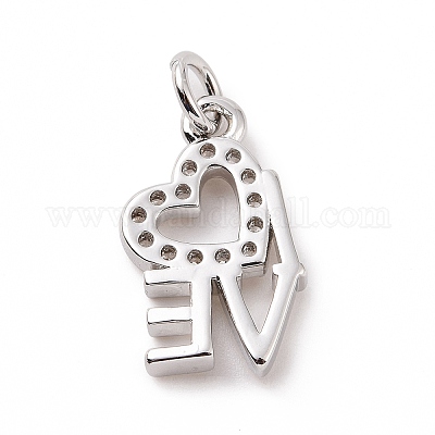 Латунные микро проложить кубического циркония подвески KK-C012-05P-1