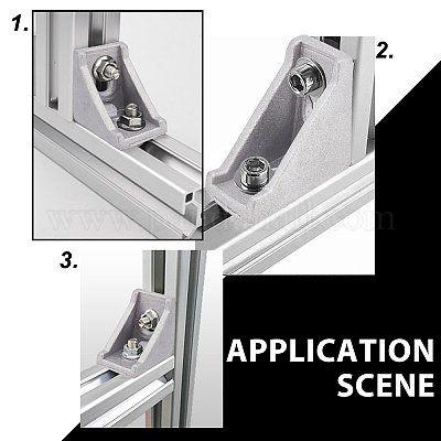 25 комплект алюминиевых угловых кронштейнов и 2 железных шестигранных ключа TOOL-NB0001-98-1