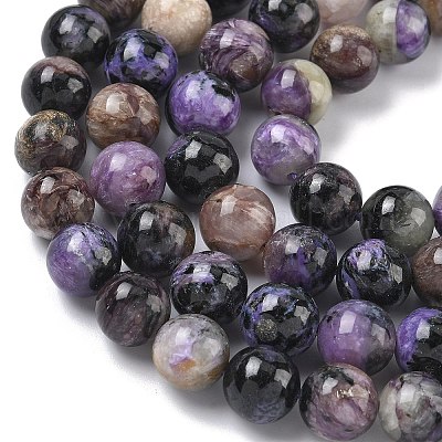 Естественно чароитовыми бисер пряди&nbsp;G-C270-O03-08-1