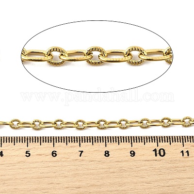 Текстурированные овальные звенья цепей из нержавеющей стали 304 CHS-C018-08G-1