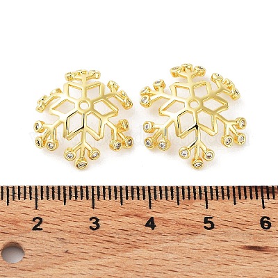 Латунь микро проложить кубический цирконий шарик KK-C040-01G-1