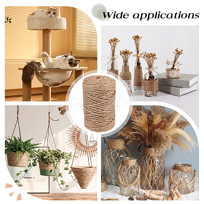 100 м джутовый витой шнур&nbsp;OCOR-WH0078-470B-1