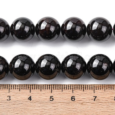 Гранат природный бисер нитей&nbsp;G-H343-D11-12mm-1