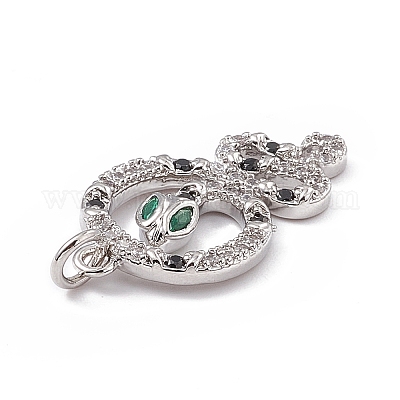 Латунные микро проложить кубического циркония подвески KK-P224-07P-1