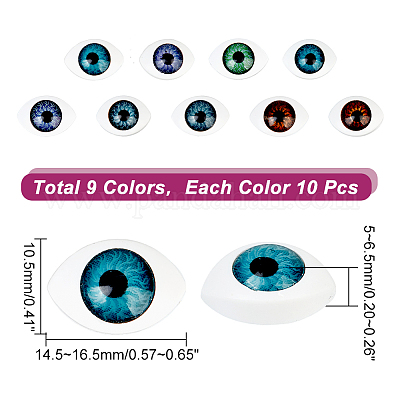 45 pairs Wiggle Eyes Bulk Self-adhesive Doll Making Googly Eyes Toys Craft  DIY