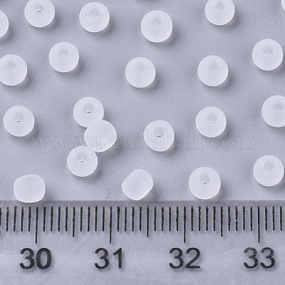 Матовые цвета стеклянные бусины SEED-S040-04A-09-1