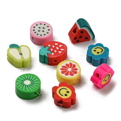 3 стиль бусин из полимерной глины ручной работы CLAY-SZ0001-57-1