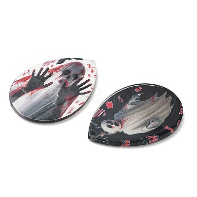 Акриловые подвески с принтом на хэллоуин OACR-G053-01-1