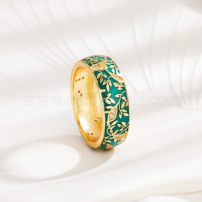 Латунные микро проложить пальцев кольца кубического циркония FS-WGFDCA6-08-1