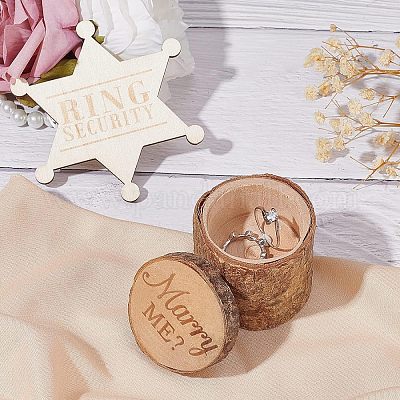 Звездное кольцо защитный значок со словом AJEW-FG0001-95-1