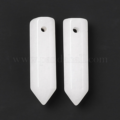 Натуральные белые нефритовые подвески G-D460-01V-1